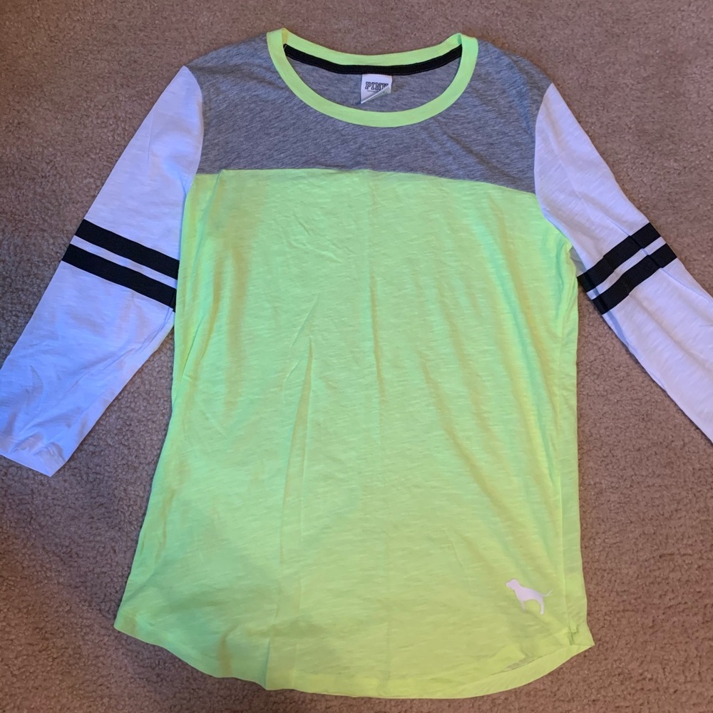 PINK 3/4 sleeve tee